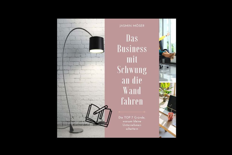 Im Buch Das Business mit Schwung an die Wand fahren, beschreibt die Autorin Jasmin Möser aus ihrer Erfahrung, die Top 7 Gründe warum kleine Unternehmen in Schwierigkeiten geraten