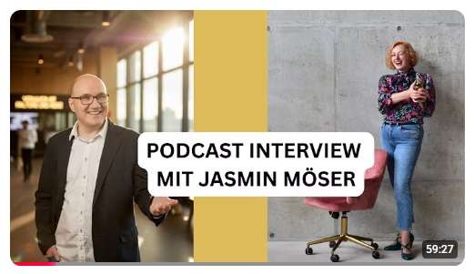 Jasmin Möser im Podcast Interview mit Michael Weyrauch von LoveSelling über die Angst vorm Verkaufen vieler Selbstständiger 